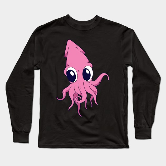 Baby Squid Long Sleeve T-Shirt by Imaginariux